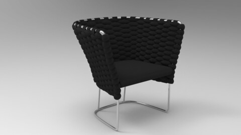 Paola Lenti Ami Chair Black