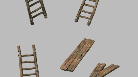 Ladders - wood board 11