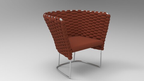 Paola Lenti Ami Chair Brandy Brown