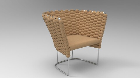 Paola Lenti Ami Chair Camel