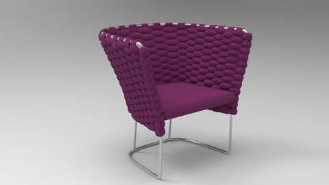 Paola Lenti Ami Chair Cordovan