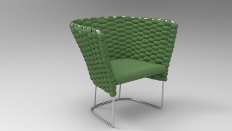 Paola Lenti Ami Chair Evergreen