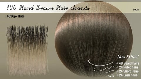 100 Hair Strands + Extras!