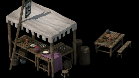 Small town shops - buns shop