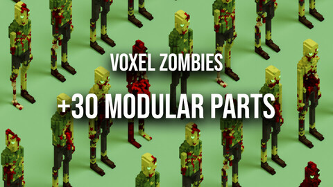 +30 Modular Voxel Zombies