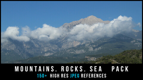 Montains. rocks. sea