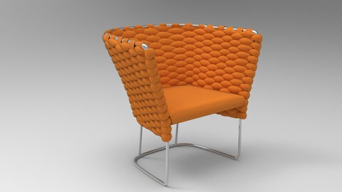 Paola Lenti Ami Chair orange