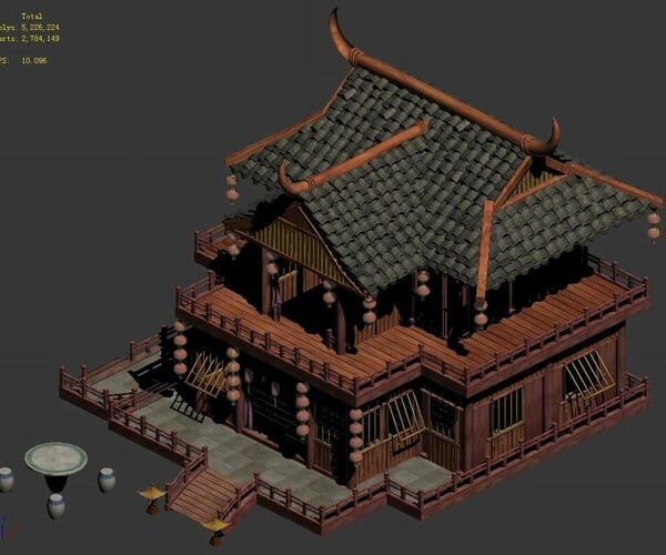 ArtStation - Romantic - brothel - month full floor | Game Assets