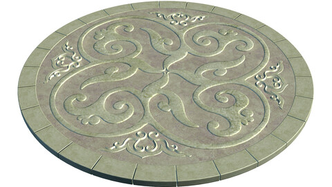 Ancient capital building - floor tiles 07