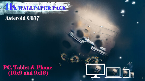 Asteroid C157 4K Wallpaper Pack