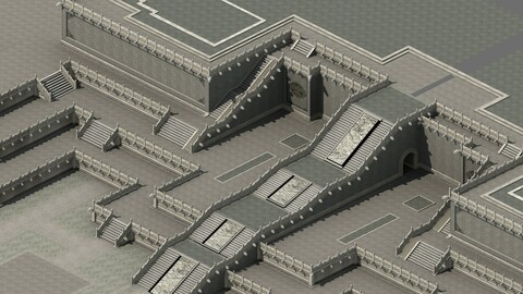 Royal terrain - both sides of the platform 01