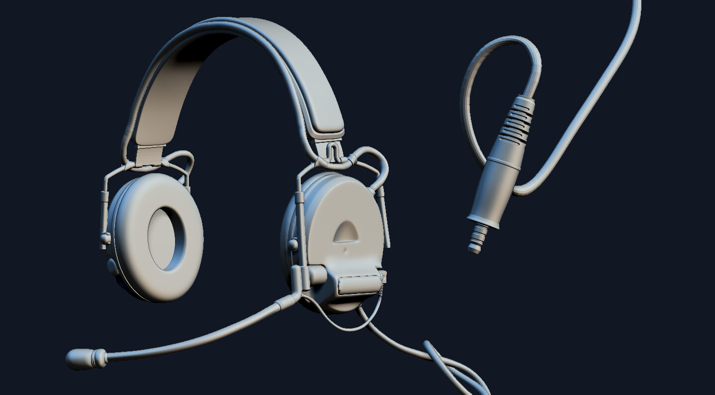 ArtStation Military Headphones tactical military equipment Resources