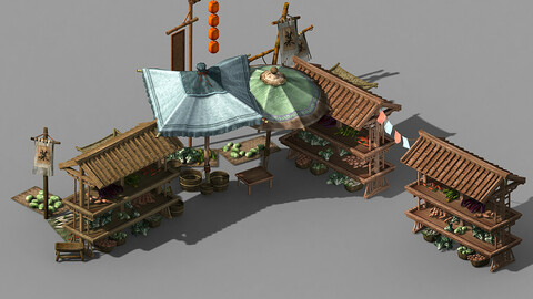 Street small traders - East City vegetable stalls