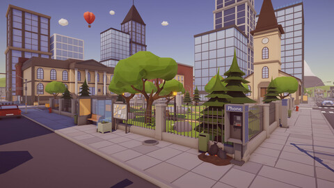 Low Poly Megapolis Pack
