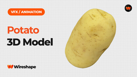 Potato - Extreme Definition 3D Scanned