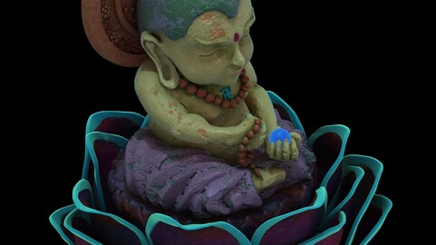 feng tower - the sixth floor of the small Buddha