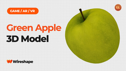 Green Apple - Real-Time 3D Scanned