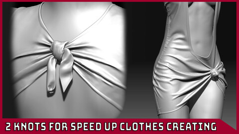 2 IMM Knots for speed up clothes creating in zBrush