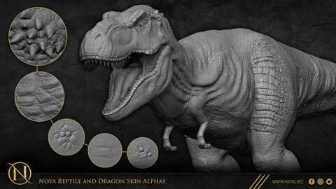 Noya Reptile and Dragon Skin Alphas/VDM Brushes/IMM Brushes/Sculpt Brushes/Xtractor Brushes