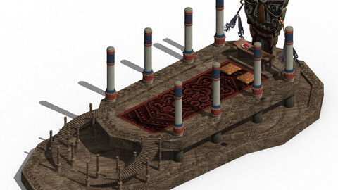 Maya - the lower altar of the building