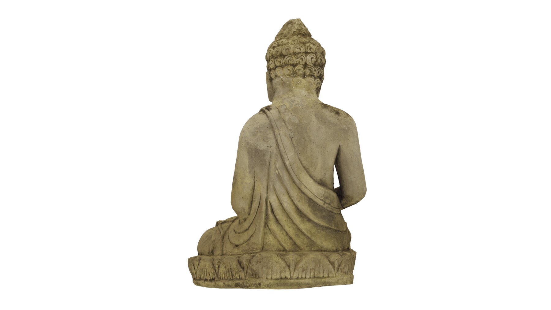ArtStation - Meditating Buddha Concrete Garden Statue - Real-Time 3D ...
