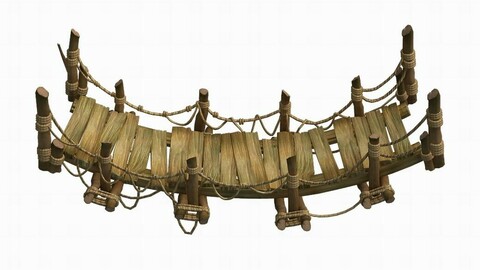 Mountain forest - wooden bridge - piano