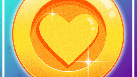 Twitch Channel Point Emote: Heart Coin