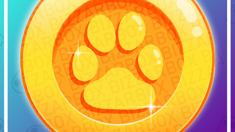 Twitch Channel Point Emote: Paw Coin