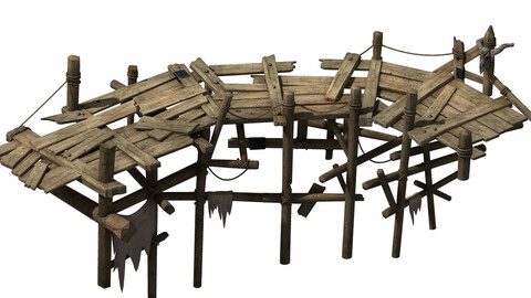 Death desert - wooden bridge Broken 02