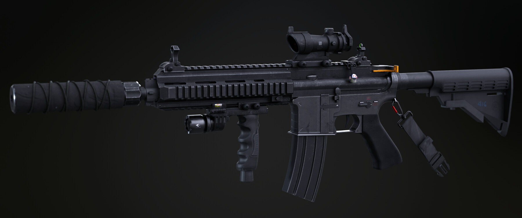 HK416 attachment pack - AKI Mods Workshop
