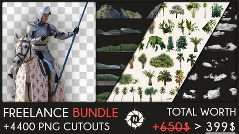 Freelance Bundle: +4400 PNG Cutouts + Future packs for FREE