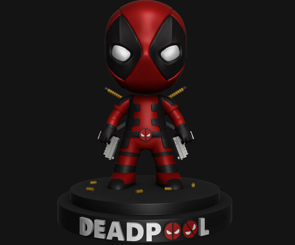 STL file Deadpool Funko Pop 🎨・3D printable model to download・Cults