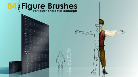 Figure Brushes - CHILD - For Faster Character Concepts