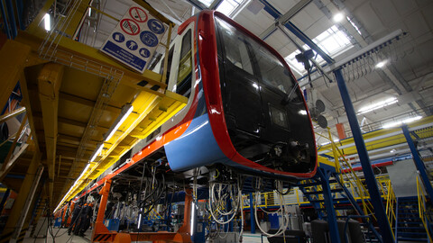 200+ Photos of the plant for the production of trains for the metro