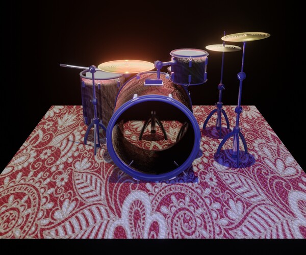 ArtStation Drum set Game Assets