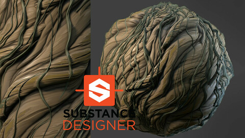 Stylized Roots Material - Substance Designer