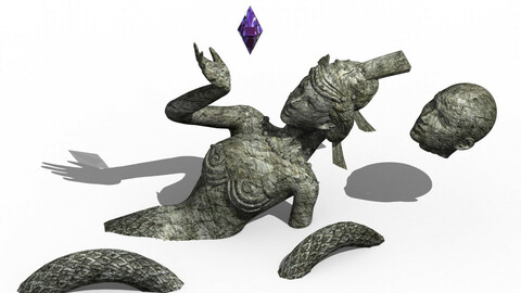 Xuanwu Lake - snake demon stone carving