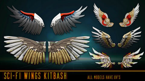 Sci-fi Wings Kitbash
