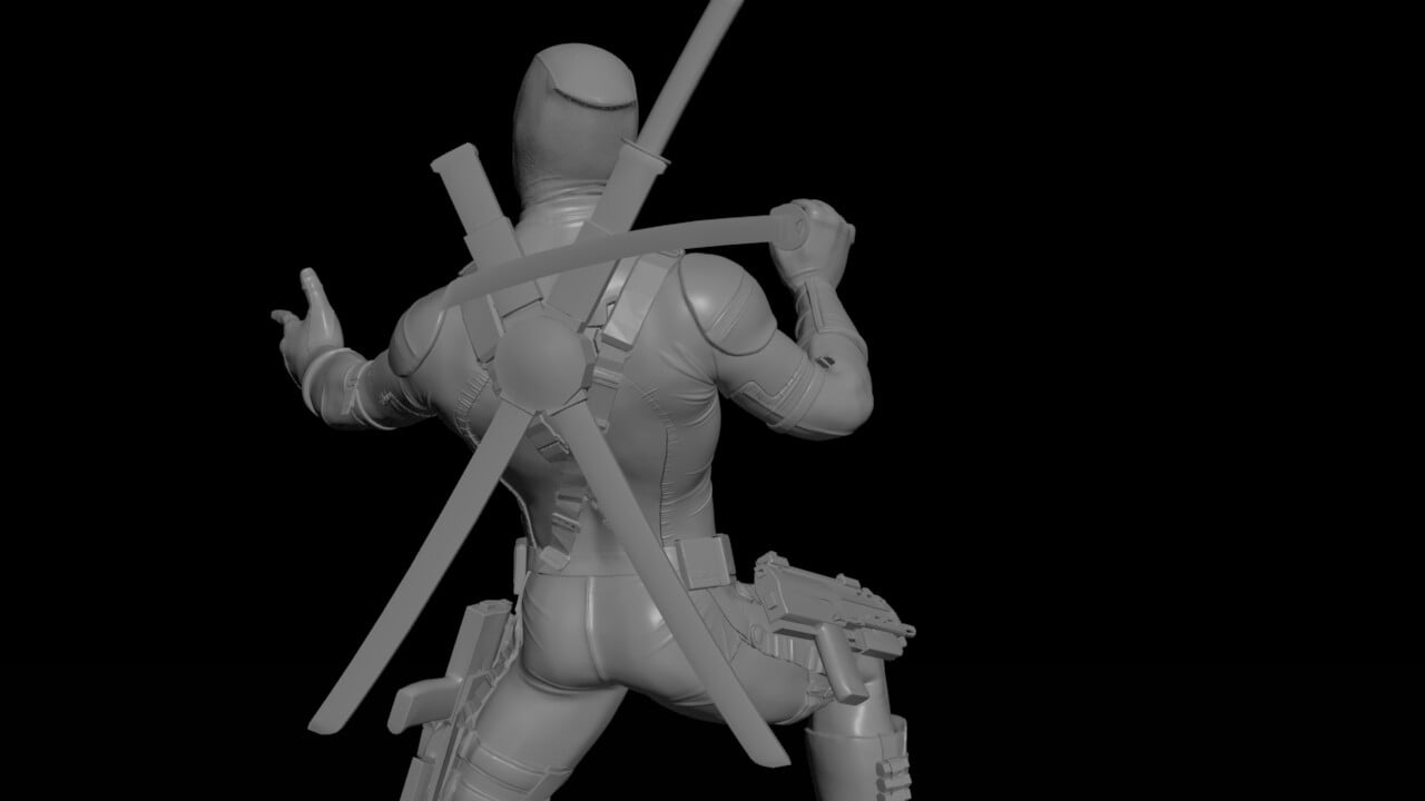 STL file Deadpool Knife Holder 🔪・3D printer model to download・Cults