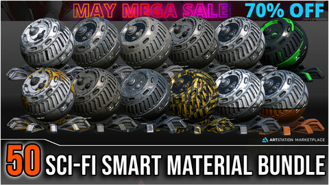 50 High Quality Sci-Fi Smart Material Bundle