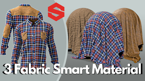 3 fabric smart material : Men's casual shirt & pants