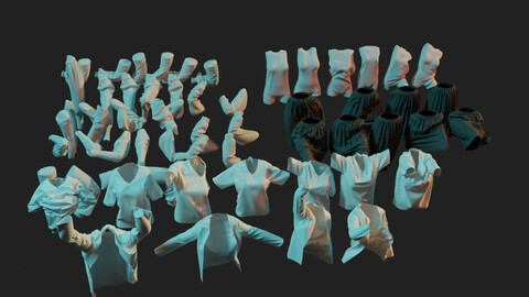 Clothing kit 001 Reference/Kitbash Female