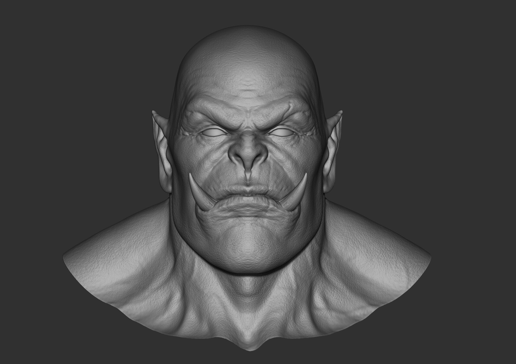 ArtStation - Orc head | Game Assets