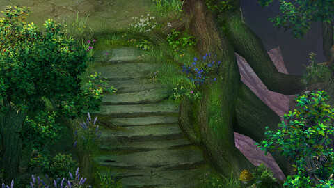 Fairy town - tree bridge