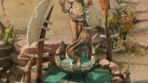 Forget tribe - harvest goddess stone carving