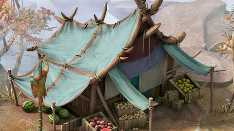 Forgotten land - fruit stand