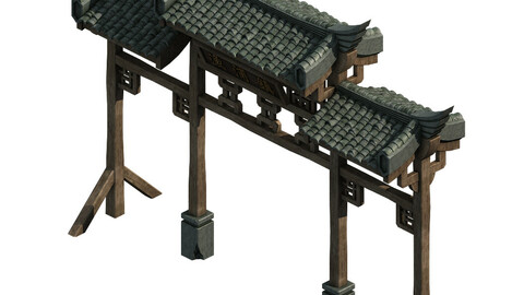 Fishing town gate - arch