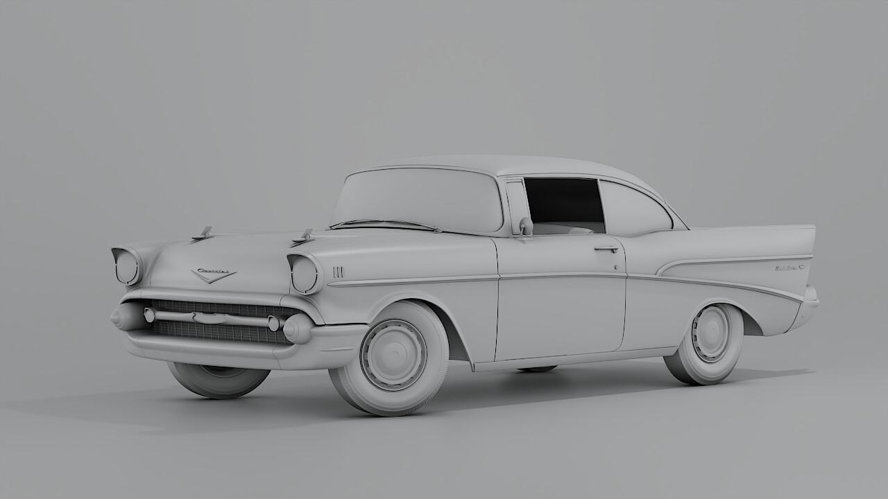 ArtStation - 1957 Chevrolet Bel Air Original 3D model 3D model | Resources