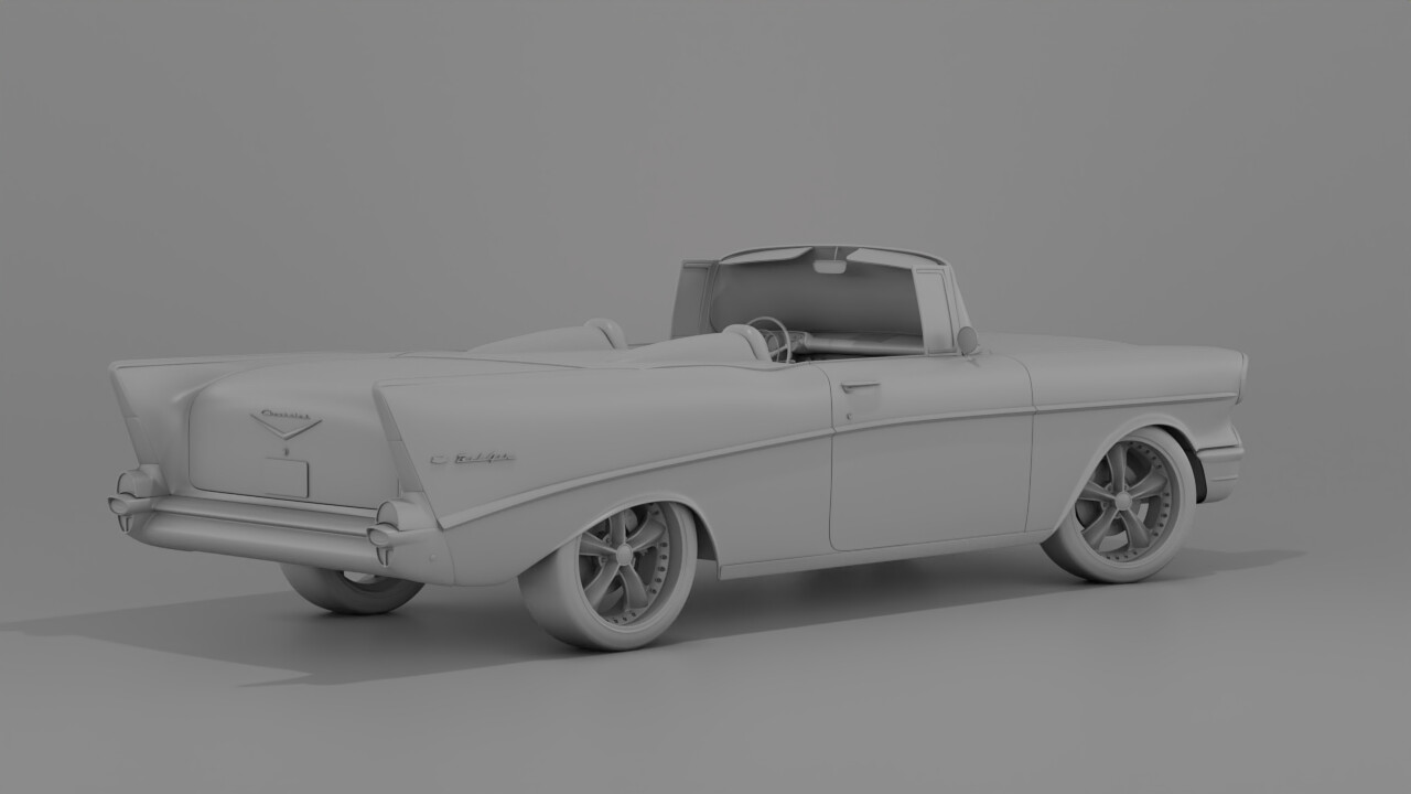 ArtStation - 1957 Chevrolet Bel Air Modified 3D model | Resources