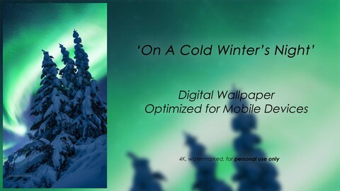 'On a Cold Winter's Night' - Free Digital Wallpaper